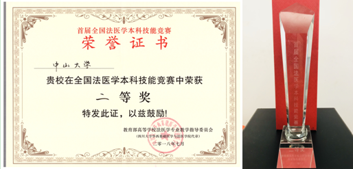 我院法医学系在首届全国法医学本科技能竞赛中获佳绩